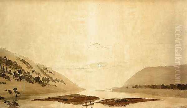Mountainous River Landscape (Day Version) 1830-35 - view 1