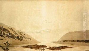 Mountainous River Landscape (Day Version) 1830-35 by Caspar David Friedrich