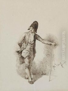 Personaggio In Costume Settecentesco