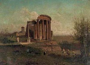 Veduta Del Tempio Di Vesta A Tivoli