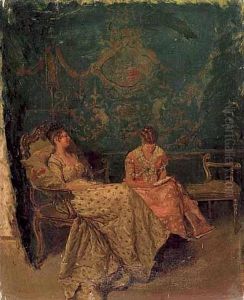 Due Gentildonne In Conversazione Due Gentildonne In Conversazione