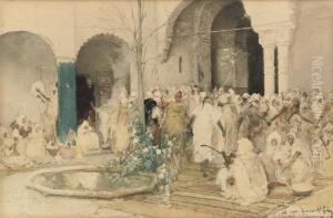 The Mosque At Tlemcen, Algeria by Gustavo Simoni