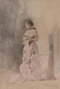 The Lady In The Pink Dress by Gustavo Simoni