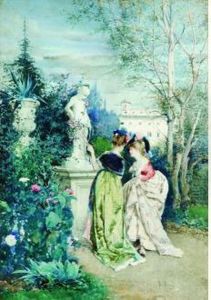 Deux Elegantes Au Parc by Gustavo Simoni