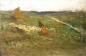With The Animals In The Field by Michel Simonidy
