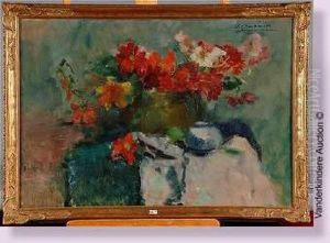 Nature Morte Aux Fleurs by Victor Simonin