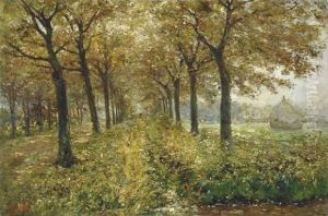 Zomerlandschap Met Dreef by Jan Frans Simons