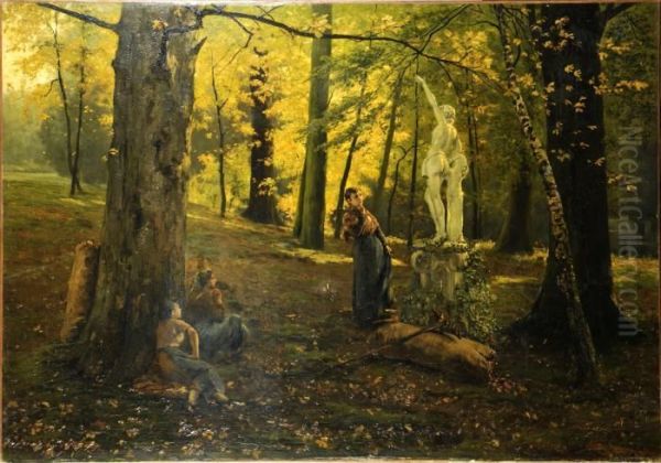 Mere Et Enfant Dans Le Parc - view 1