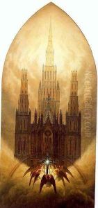 The Cathedral by Caspar David Friedrich