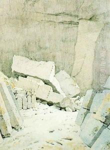 Fallen Rocks by Caspar David Friedrich