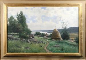 Sommarlandskap Vid Sjo by Karl Konrad Simonsson