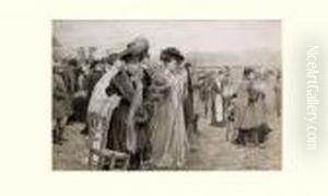 Courses D'automne : Devant Les Tribunes D'auteuil, Circa 1904