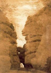 Rock Arch in the Uttewalder Grund by Caspar David Friedrich