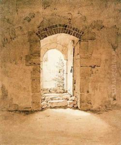 Doorway in the Fürstenschule Meissen by Caspar David Friedrich