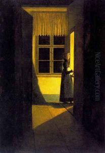 Woman with Candlestick by Caspar David Friedrich