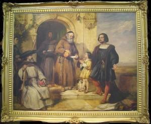 Columbus Asking Bread And Water 
For His Child At The Door Of Theconvent Of Santa Maria De Rabida