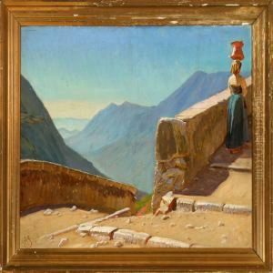 Italian Landscape by Knud Sinding