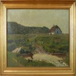 Open Lanscape With A Small House