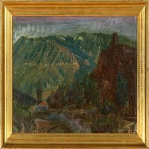 Two Italian Landscapes From The Abruzzes And Civita D'antino