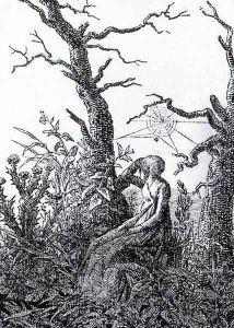 The Woman with the Cobweb by Caspar David Friedrich