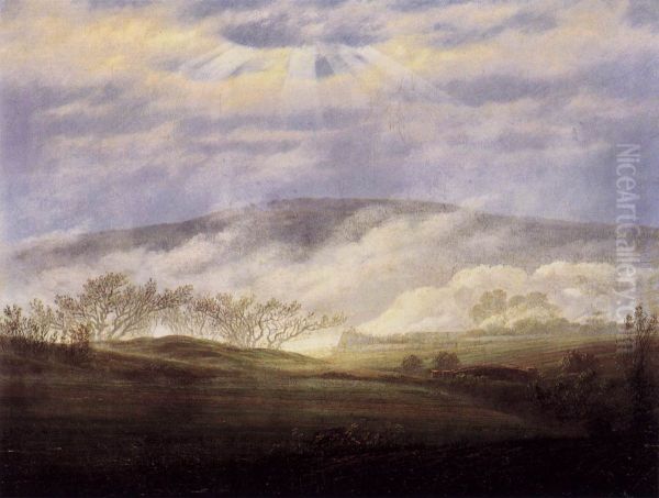 Fog in the Elbe Valley - view 1