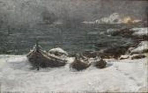 Vinterdag 1907 by Otto Ludvig Sinding