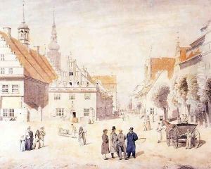 The Marketplace in Greifswald by Caspar David Friedrich