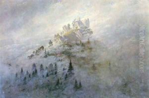 Morning fog in mountains