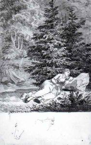The Romantic Reader by Caspar David Friedrich