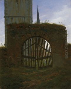 The Cemetery Gate (The Churchyard) by Caspar David Friedrich