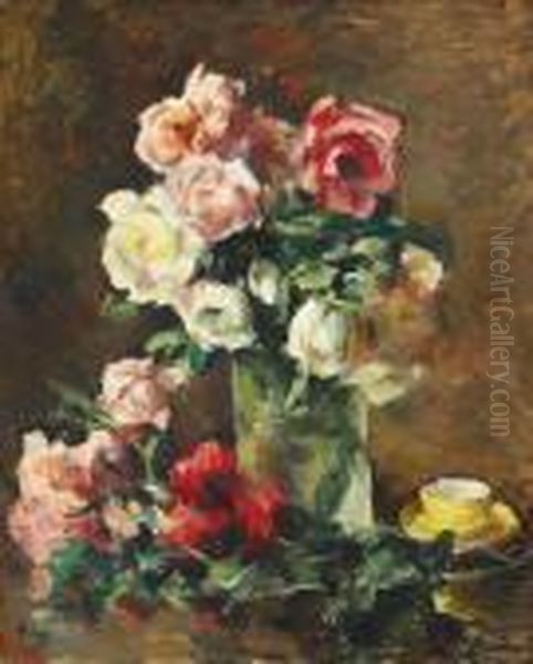 Still Life With Roses And Yellow Cup - view 1