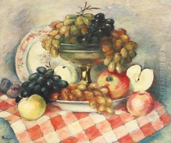 Still Life With Grapes And Apples - view 1