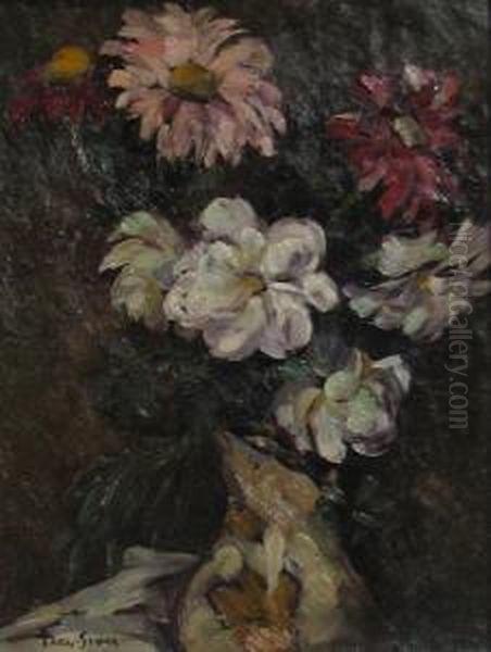Vase With Flowers - view 1