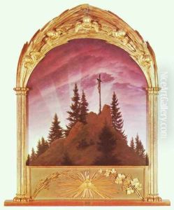 The cross at the mountain by Caspar David Friedrich