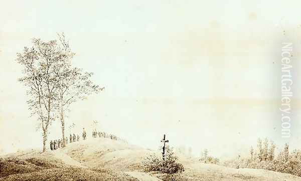 Pilgrimage at Sunset (Sunrise) - view 1
