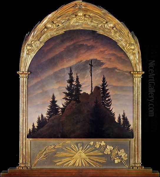 Cross in the Mountains (Tetschen Altar) 2 - view 1