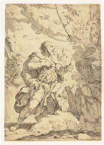 Saint Eustace<</b> by Elisabetta Sirani