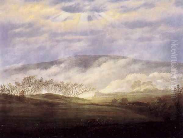 Fog in the Elbe Valley 2 - view 1
