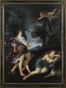 Diana E Endimione by Giovanni Andrea Sirani