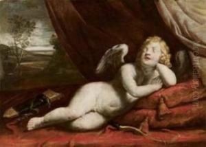 Cupido Addormentato by Giovanni Andrea Sirani