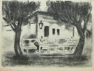 Cafeneala Balcic by Francisc Sirato