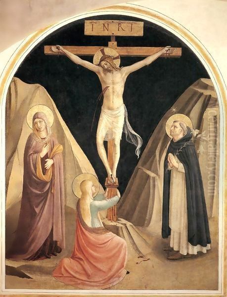Crucifixion with Mary and St. Dominic and Maria Magdalena - view 1