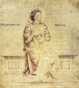 King David Playin a Psaltery 1430 by Angelico Fra