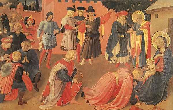 Adoration of the Magi 1433 by Angelico Fra