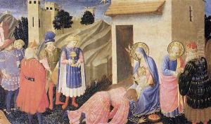 Adoration of the Magi 1433-34 by Angelico Fra