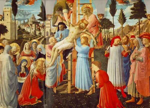 Deposition from the Cross (detail 1) 1437 by Angelico Fra