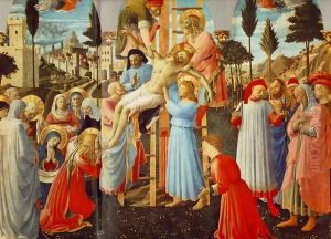 Deposition from the Cross (detail 1) 1437 by Angelico Fra