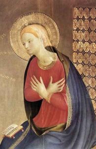 Annunciation (detail 2) 1433 by Angelico Fra
