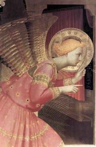 Annunciation (detail 1) 1433 by Angelico Fra