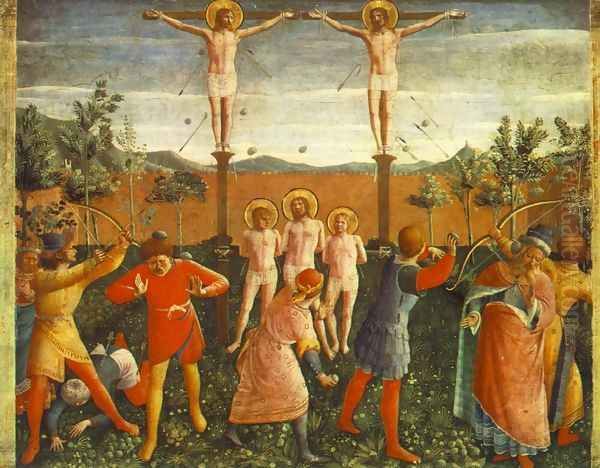 Saint Cosmas and Saint Damian Crucifixed and Stoned 1438 - view 1